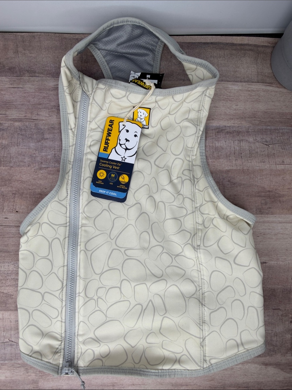 Ruffwear Swamp Cooler Zip- Cooling Dog Vest - M- Graphite Gray - NWT